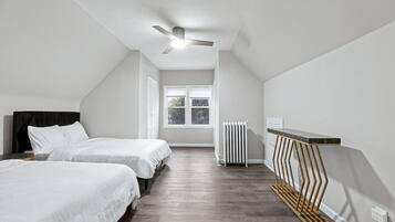 Desk, iron/ironing board, travel crib, free WiFi