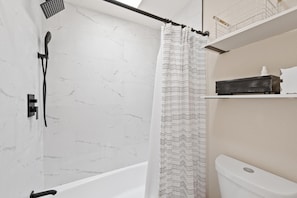 Hair dryer, towels