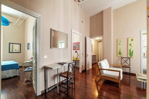 2 bedrooms, iron/ironing board, travel crib, WiFi