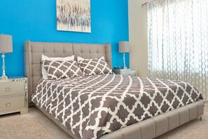 4 bedrooms, iron/ironing board, free WiFi, bed sheets