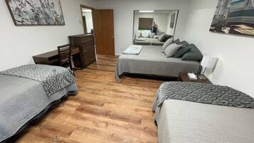 2 bedrooms, iron/ironing board, travel crib, free WiFi