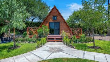 Junior-Ferienhütte, Gartenblick | Terrasse/Patio