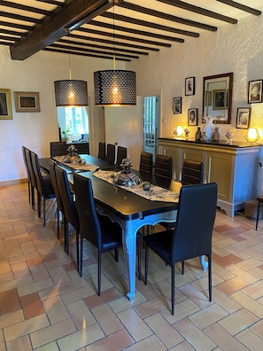 Dining - House with pool in Occitan Tuscany between Albi, Castres and Gaillac  (Sieurac)