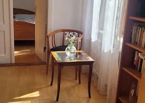 2 bedrooms, desk, travel crib, free WiFi