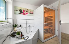 Shower, hair dryer