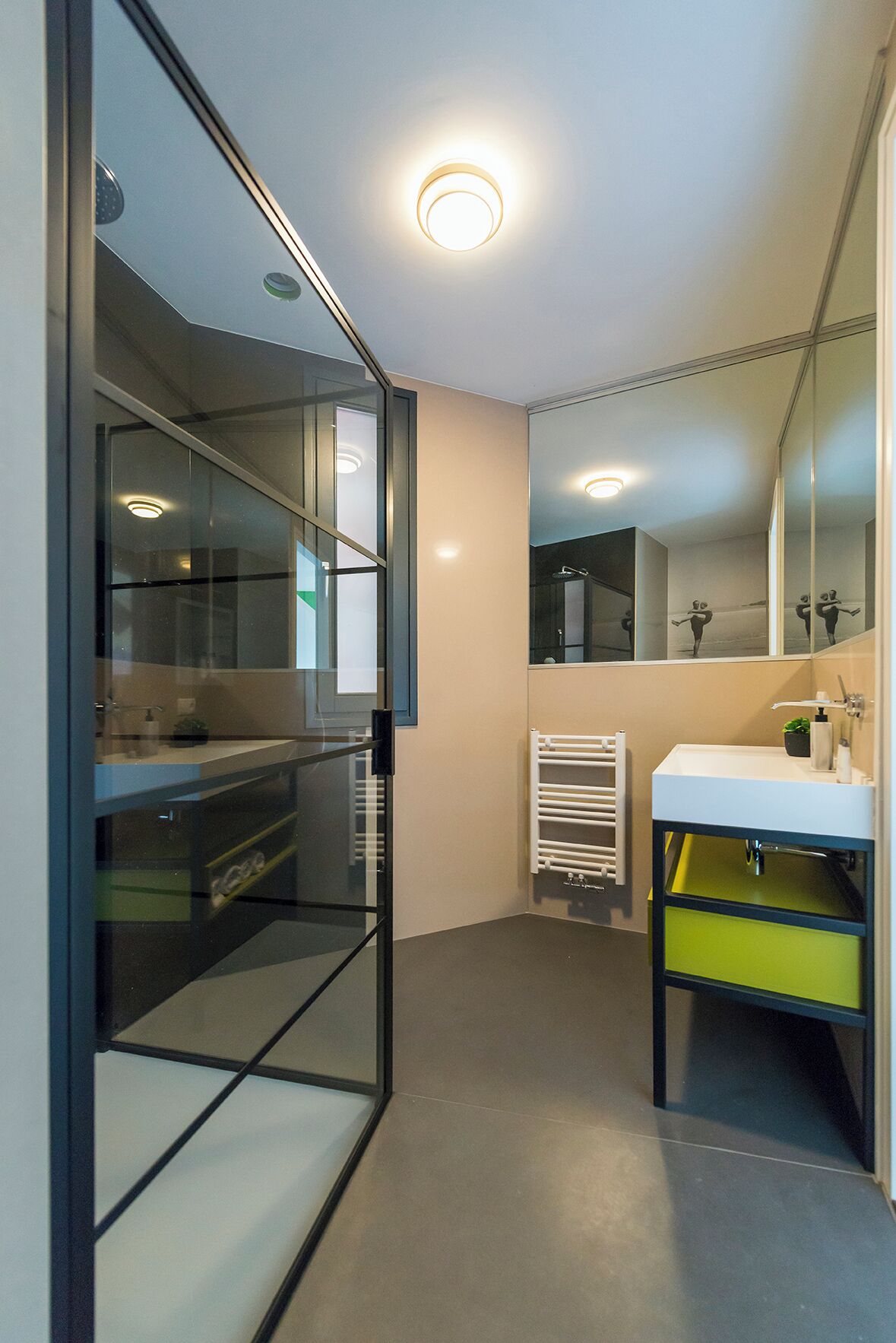 Secador de cabelo, toalhas de banho