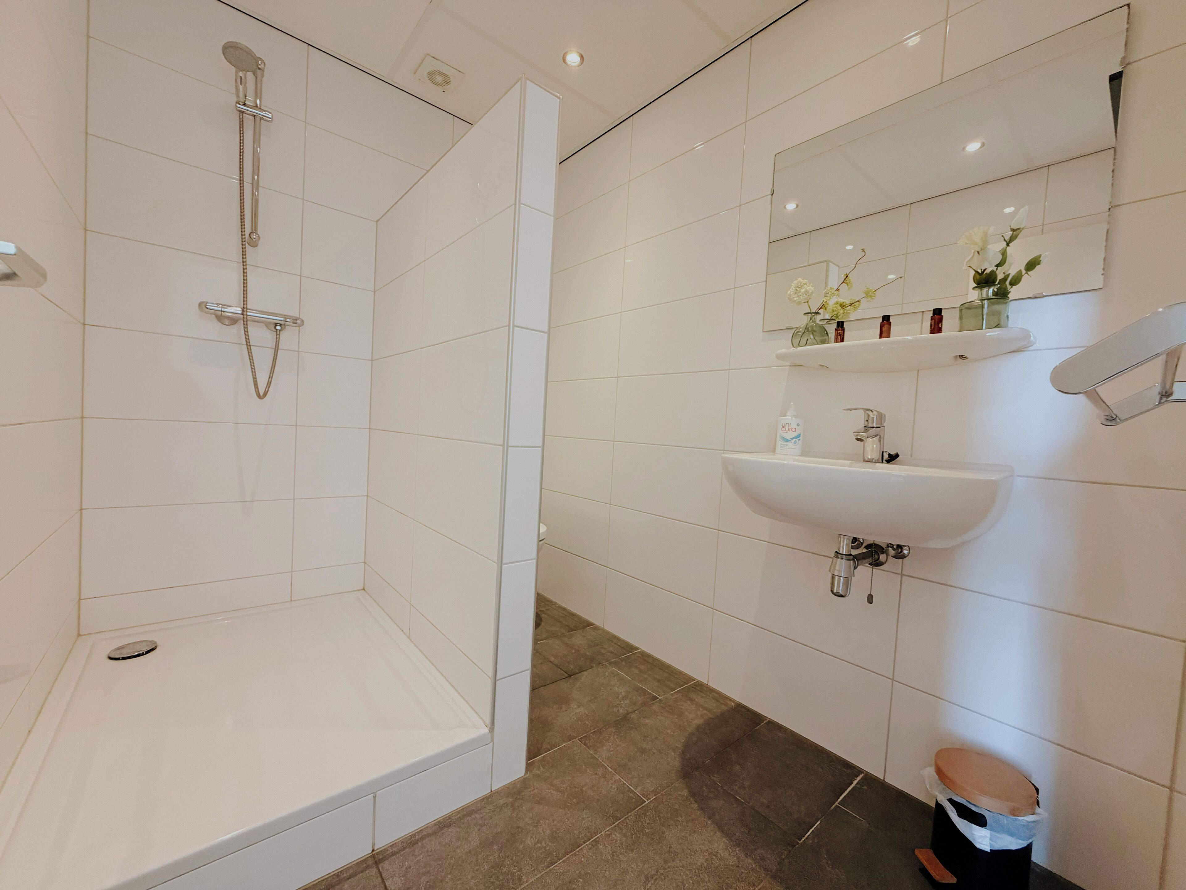 Free toiletries, hair dryer, towels