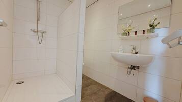 Free toiletries, hair dryer, towels