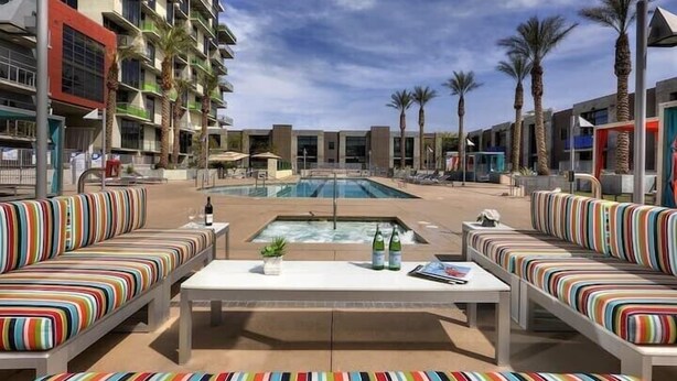 Pool - Balcony Luxury High Rise Downtown Fremont Casinos (Las Vegas)