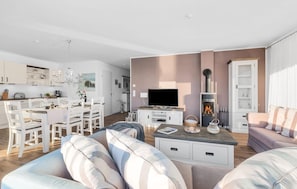 TV, fireplace, DVD player, stereo - Nice apartment in Olpenitz with sauna (Olpenitz)