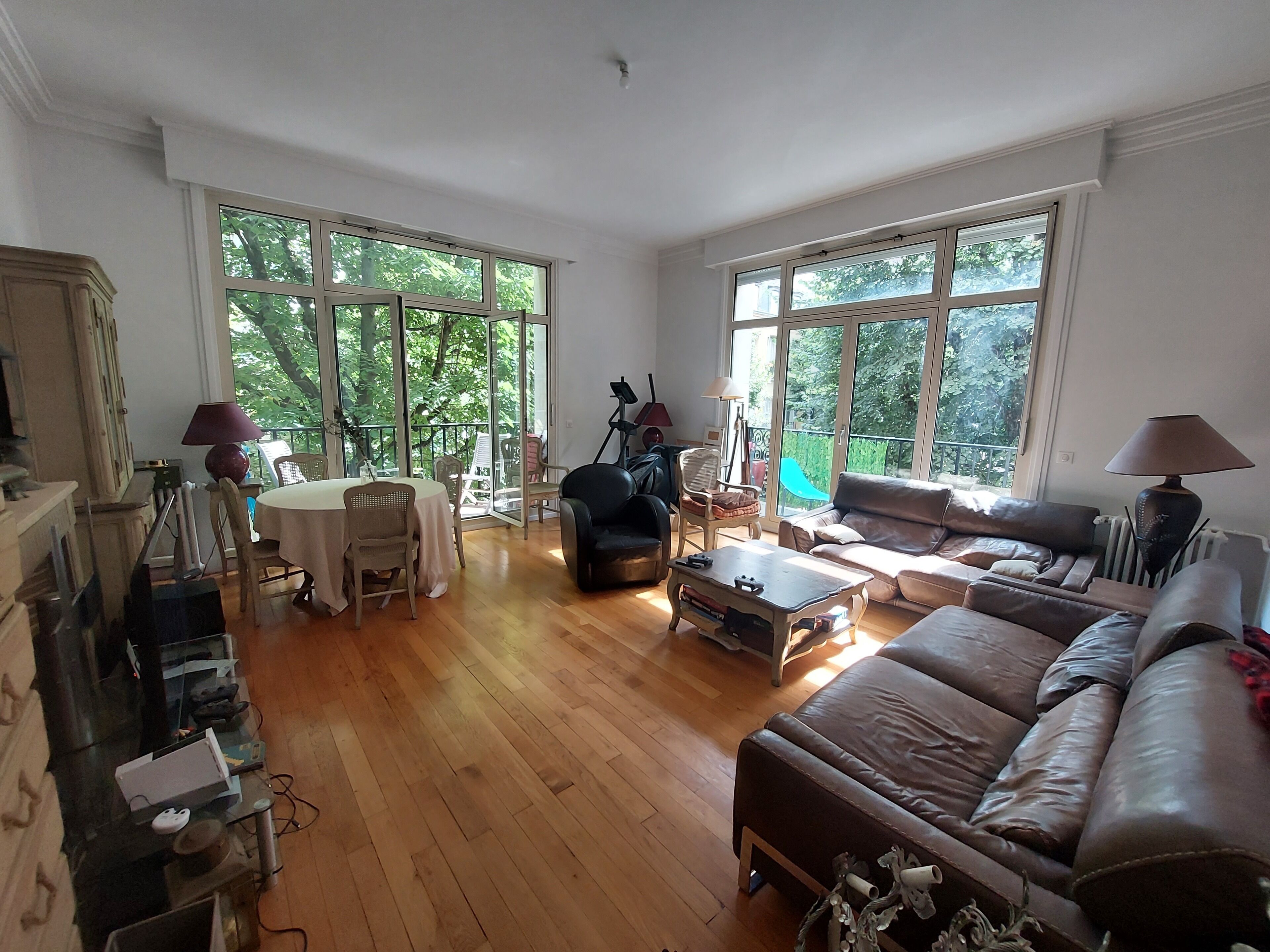 Télévision, cheminée, livres