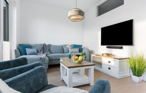 Fireplace - Lovely apartment in Olpenitz with sauna (Olpenitz)