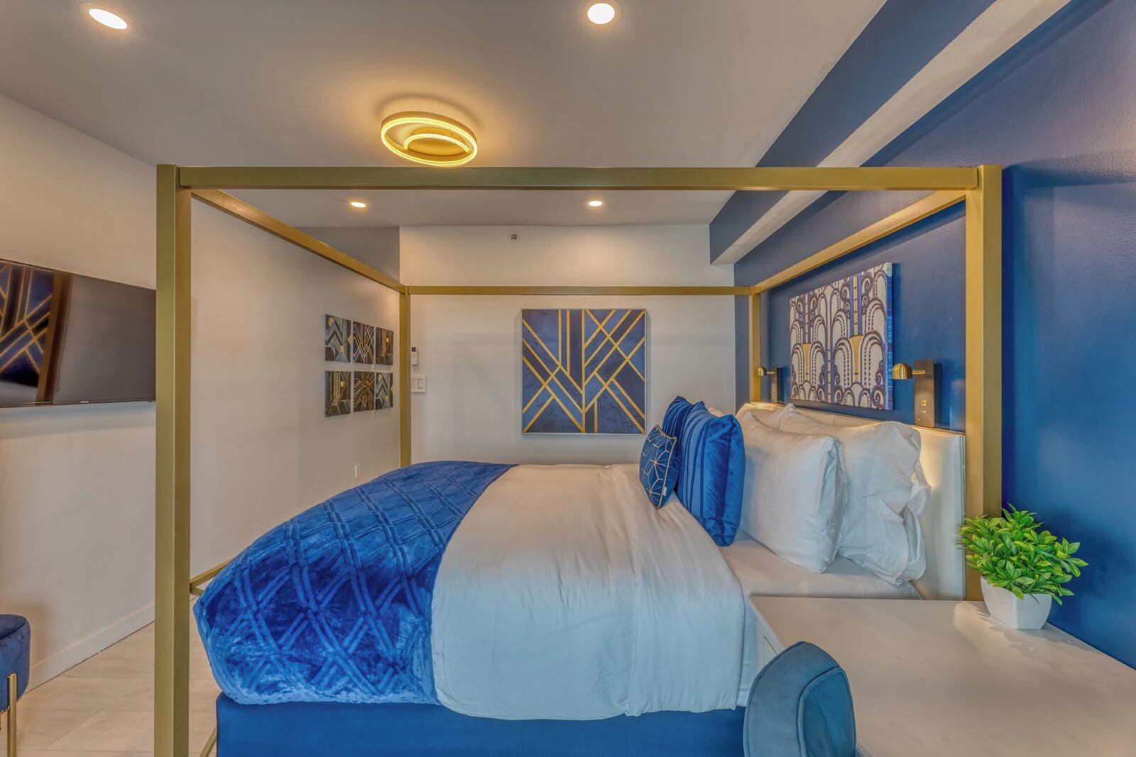 Kamar Eksekutif, 1 Tempat Tidur Queen | Seprai katun Mesir, seprai premium, dan selimut bulu angsa