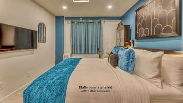 Quarto standard, 1 cama Queen | 1 quarto, roupas de cama de algodão egípcio, roupas de cama premium