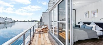 Beautiful ship in Olpenitz with sauna