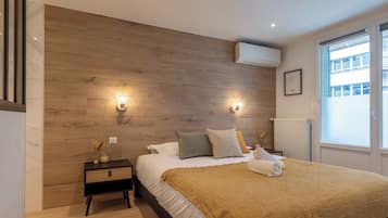 1 chambre, fer et planche Ă  repasser, Wi-Fi, draps fournis