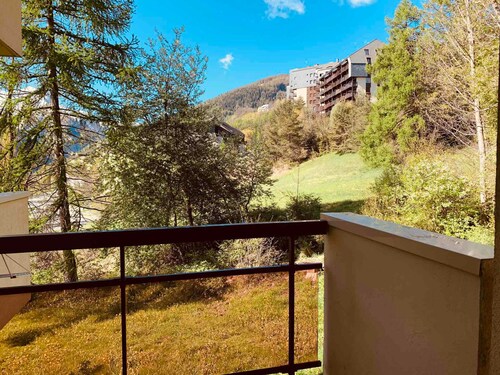 Quiet studio in Pra-Loup 1500, 4 pers, near cable car