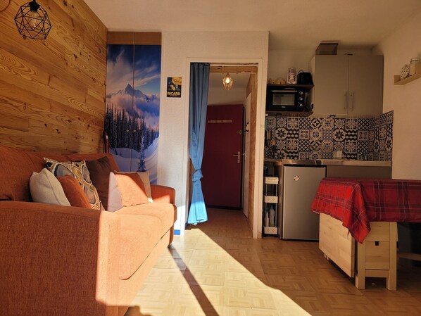 Interior - Quiet studio in Pra-Loup 1500, 4 pers, near cable car (Pra-Loup)
