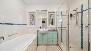 Shower, hair dryer