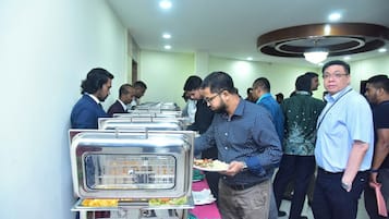 Free daily buffet breakfast