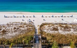 Aerial of Beach Access - Pet Friendly Condo • Ocean View • Sleeps 6 • Pool (Panama City Beach)