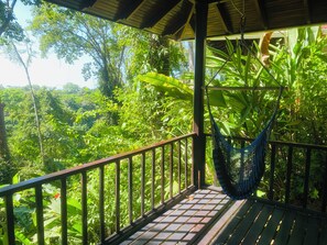 Family Bungalow, Balcony, River View | Terrace/patio - Villas en el bosque (Ciudad Cortés)