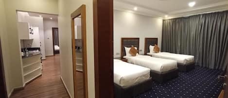Apartment three bed rooms -6 Beds | 1 bedroom, Egyptian cotton sheets, premium bedding, memory-foam beds