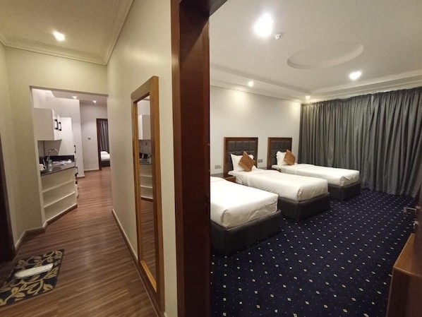 Apartment three bed rooms -6 Beds | 1 bedroom, Egyptian cotton sheets, premium bedding, memory-foam beds