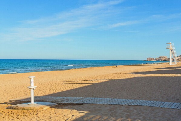 On the beach
