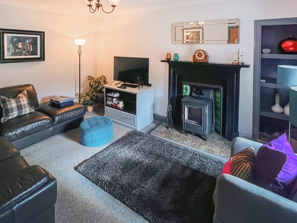 Fernseher, Kamin