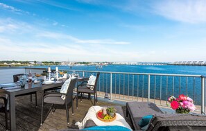 Outdoor dining - Nice apartment in Olpenitz with sauna (Olpenitz)