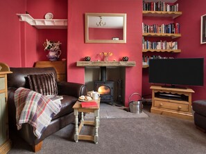 Fireplace - Pretty cottage in a central location for the Moors and Coast. (Thornton-Le-Dale, near Pickering)