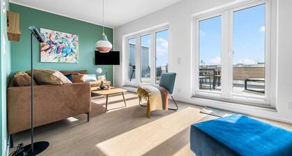 Nice apartment in Olpenitz with house a panoramic view