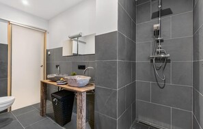 Shower, hair dryer