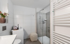 Shower, hair dryer