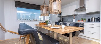 Beach front ship in Olpenitz with sauna