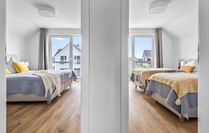 2 soverom, strykejern/-brett, reiseseng for barn og wi-fi (inkludert)