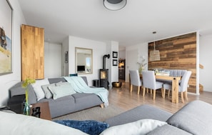 TV, fireplace - Cozy home in Olpenitz with sauna (Olpenitz)