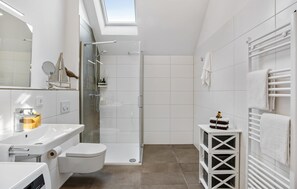 Shower, hair dryer - Beautiful apartment in Olpenitz (Olpenitz)