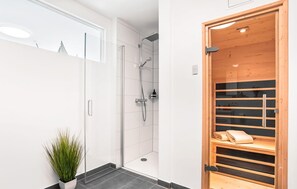 Shower, hair dryer