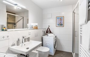 Shower, hair dryer