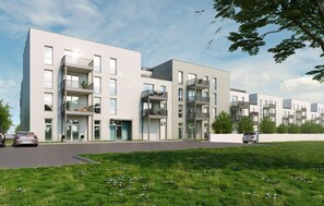Residents enjoy balconies with outdoor space.