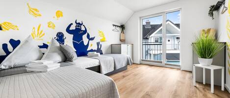 2 chambres, fer et planche à repasser, lit parapluie, Wi-Fi gratuit