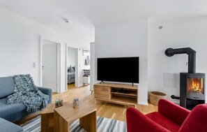 Fireplace, stereo - Beautiful apartment in Olpenitz (Olpenitz)