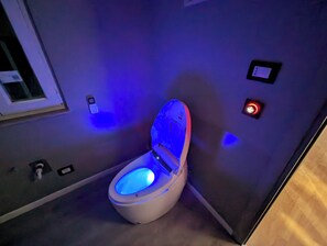 Haartrockner, Handtücher, Seife, Shampoo