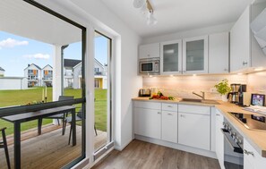 Geladeira, fogão, cooktop, lava-louças