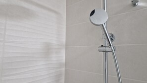 Hair dryer, towels