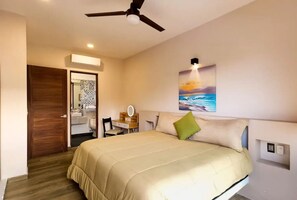 4 chambres, fer et planche à repasser, lit de bébé portatif