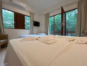 Ropa de cama de alta calidad, wifi gratis y ropa de cama