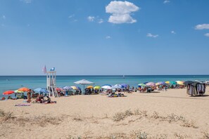 Vlak bij het strand